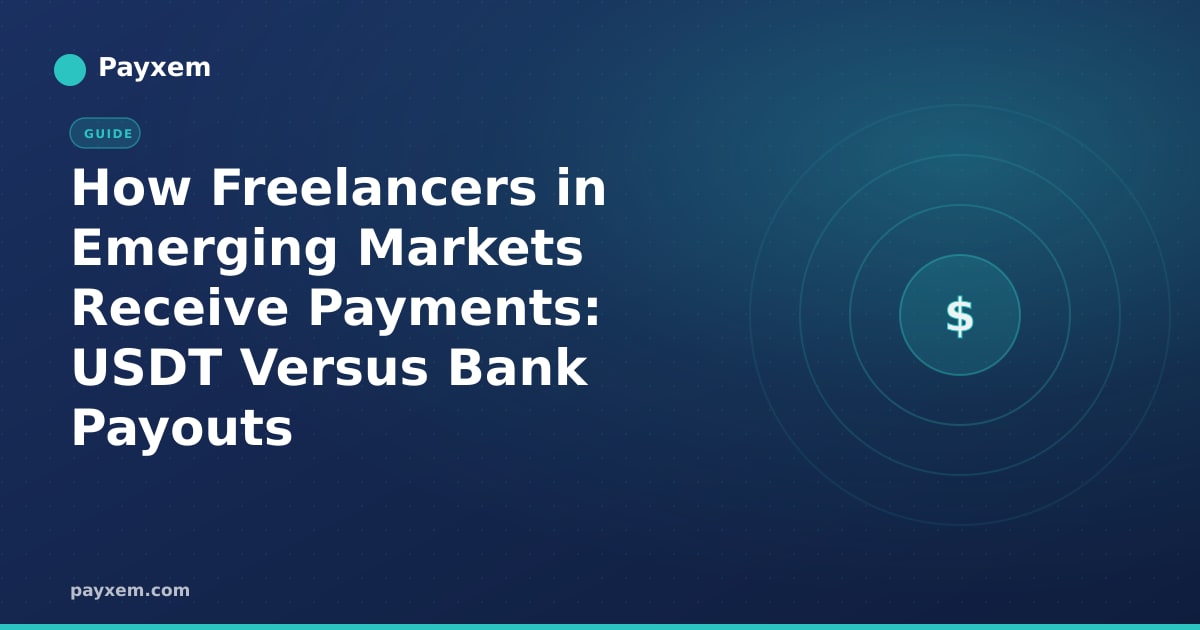 How Freelancers in Emerging Markets Receive Payments: USDT Versus Bank Payouts